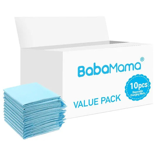 BabaMama - Disposable Changing Mats - 10pcs - Blue