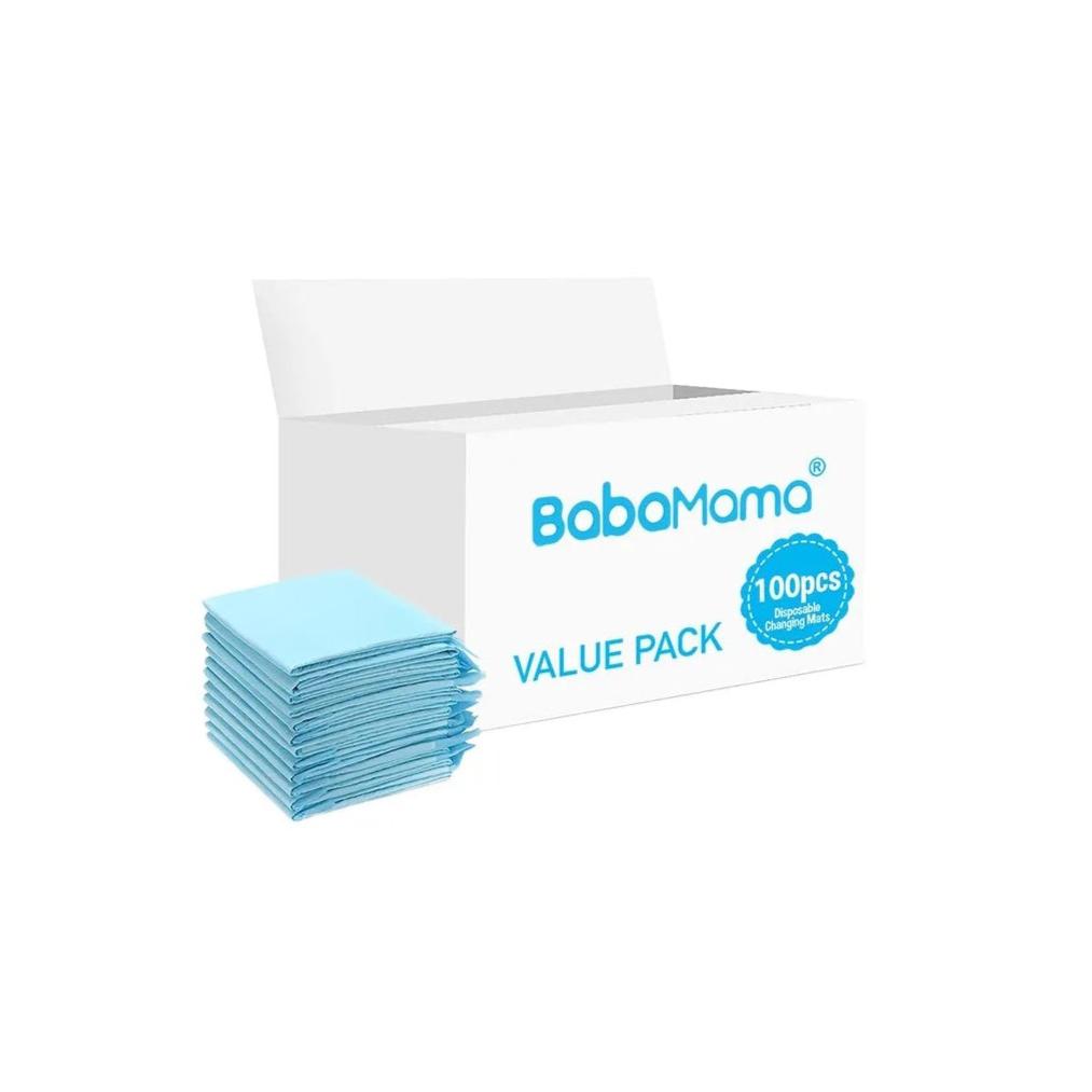 BabaMama - Disposable Changing Mats - 110pcs - Blue