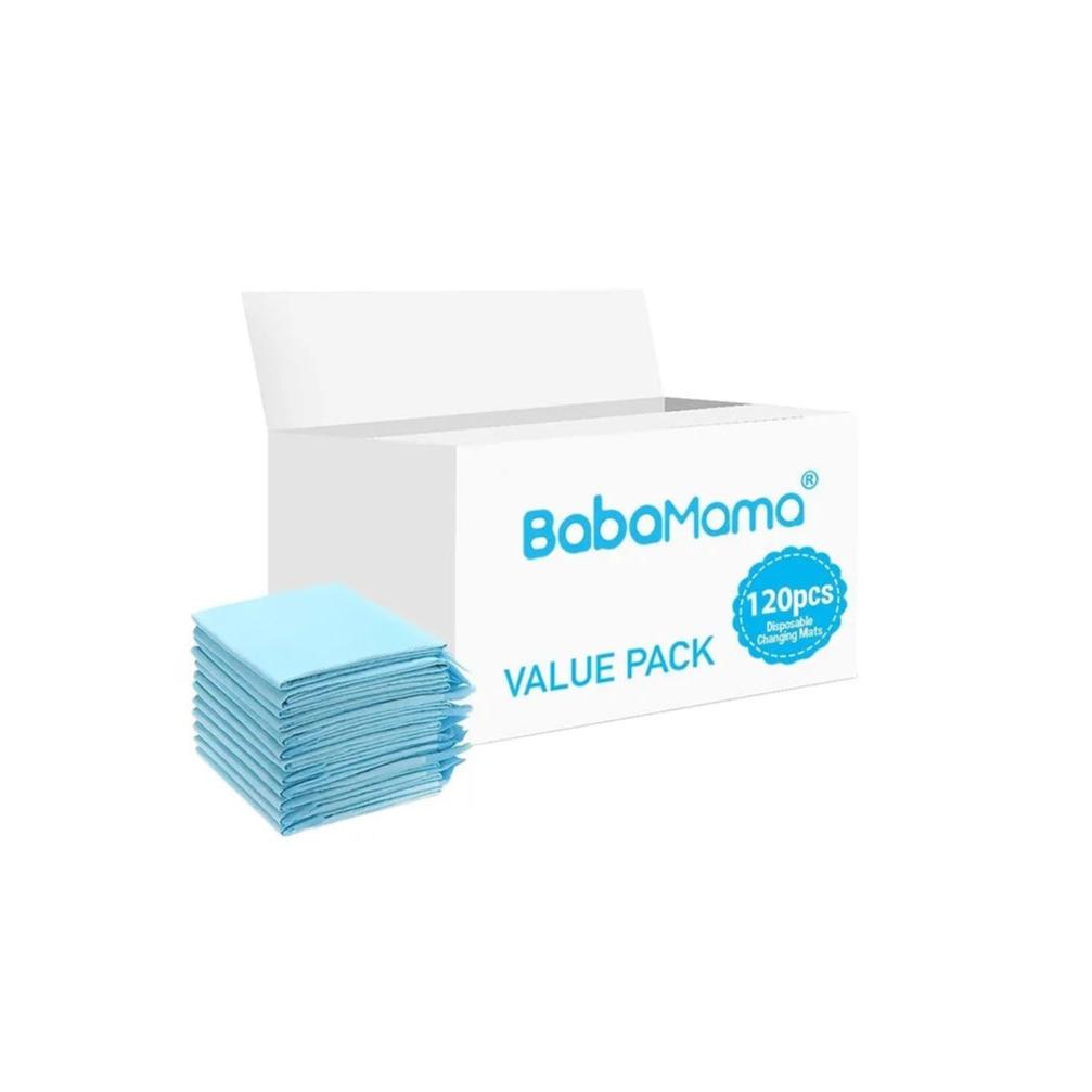 BabaMama - Disposable Changing Mats - 120pcs - Blue