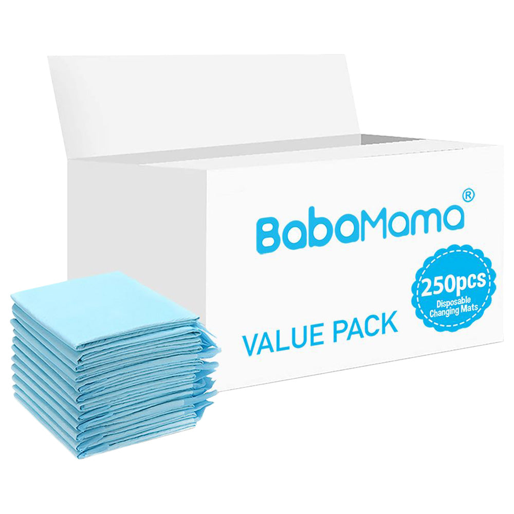 BabaMama - Disposable Changing Mats - 12pcs - Blue