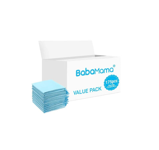 BabaMama - Disposable Changing Mats - 175pcs - Blue