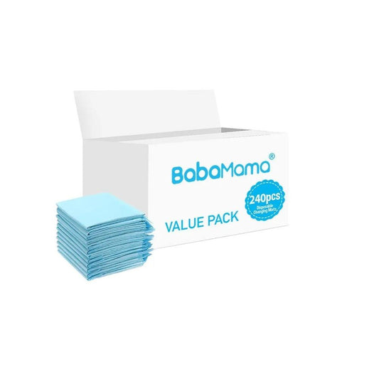 BabaMama - Disposable Changing Mats - 240pcs - Blue