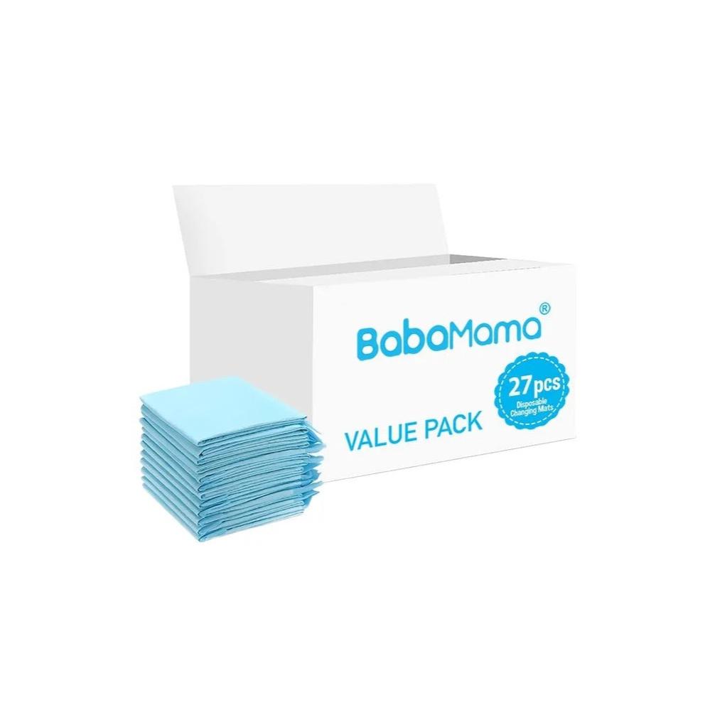 BabaMama - Disposable Changing Mats - 27pcs - Blue