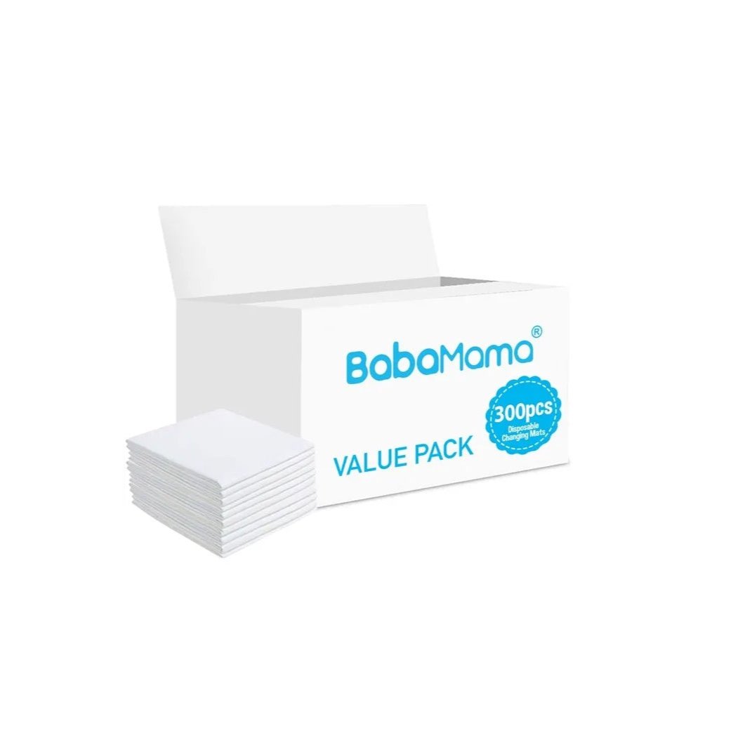 BabaMama - Disposable Changing Mats - 300 Counts - White