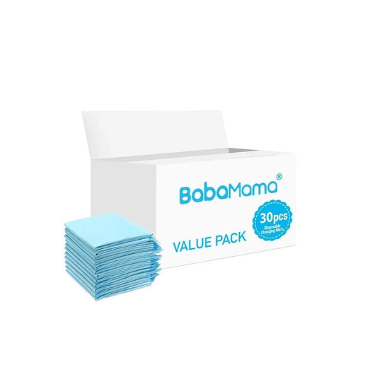 BabaMama - Disposable Changing Mats - 30pcs - Blue