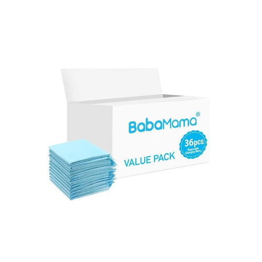 BabaMama - Disposable Changing Mats - 36pcs - Blue