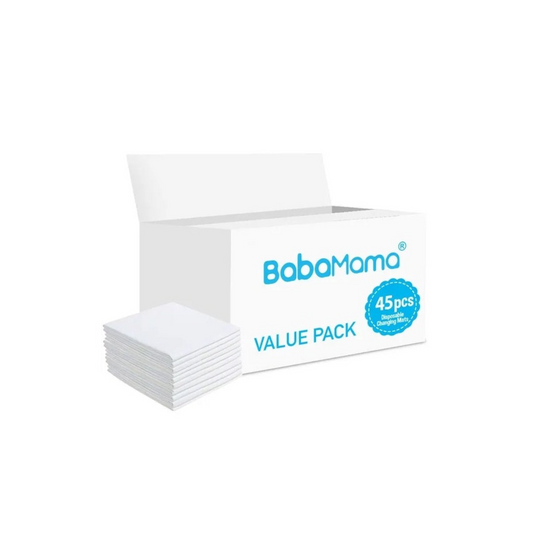 BabaMama - Disposable Changing Mats - 45 Counts - White