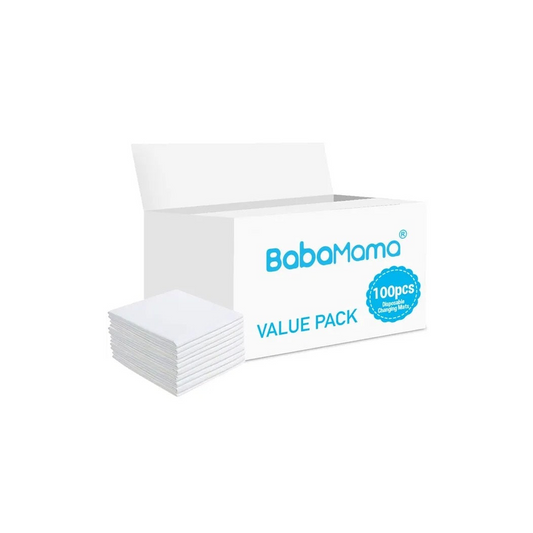 BabaMama - Disposable Changing Mats - 100 Counts - White