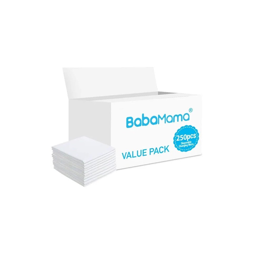 BabaMama - Disposable Changing Mats - 250 Counts - White