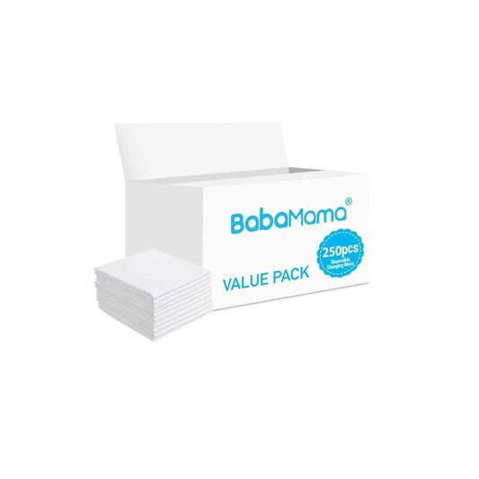 BabaMama - Disposable Changing Mats - 250 Counts - White