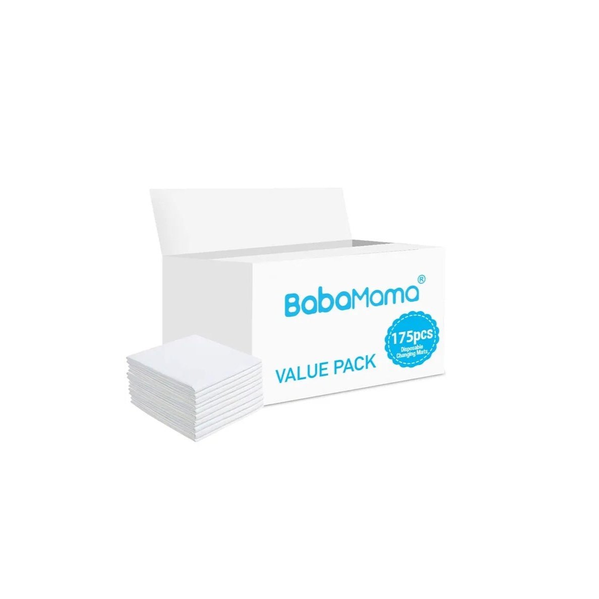 Babamama - Disposable Changing Mats - 175 Counts - White