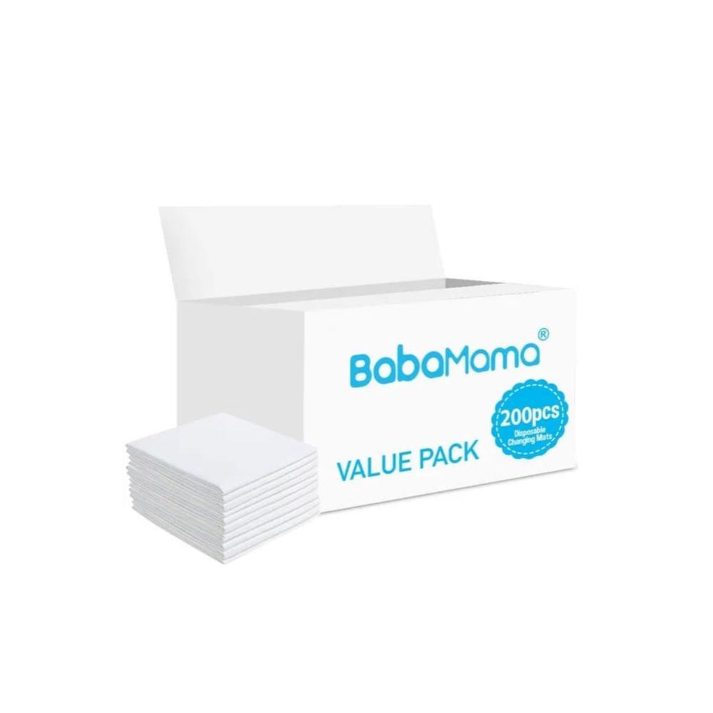 Babamama - Disposable Changing Mats - 200 Counts - White