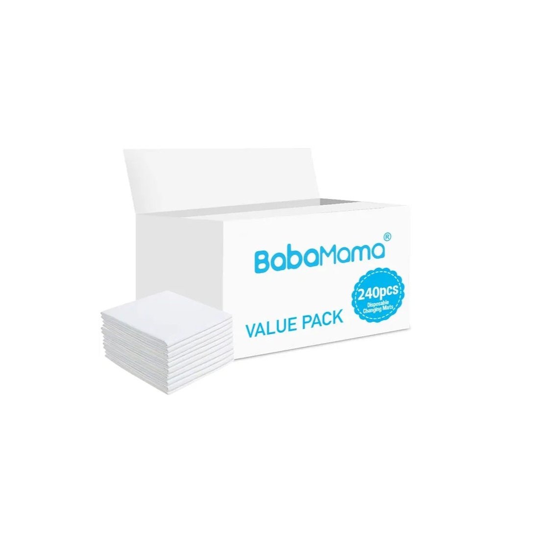 Babamama - Disposable Changing Mats - 240 Counts - White