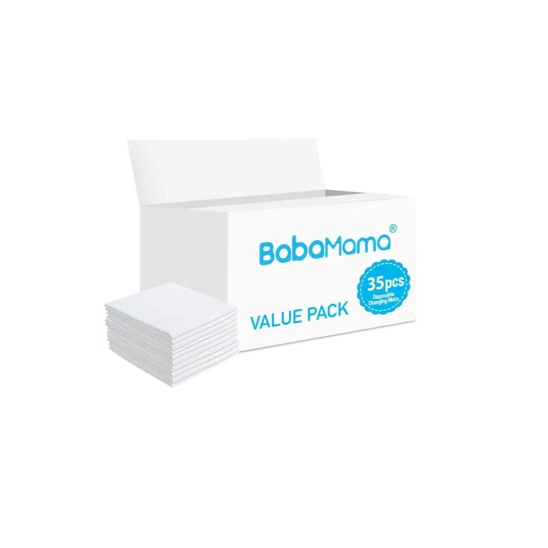 Babamama - Disposable Changing Mats - 35 Counts - White