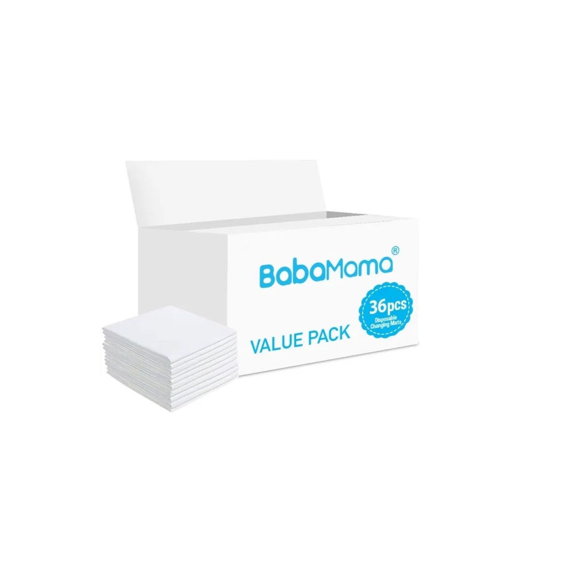 Babamama - Disposable Changing Mats - 36 Counts - White