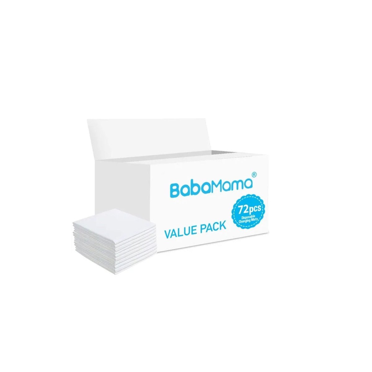 Babamama - Disposable Changing Mats - 72 Counts - White