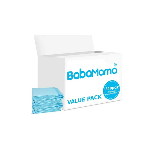 Babamama - Disposable Changing Mats Value Pack 240pcs - Blue