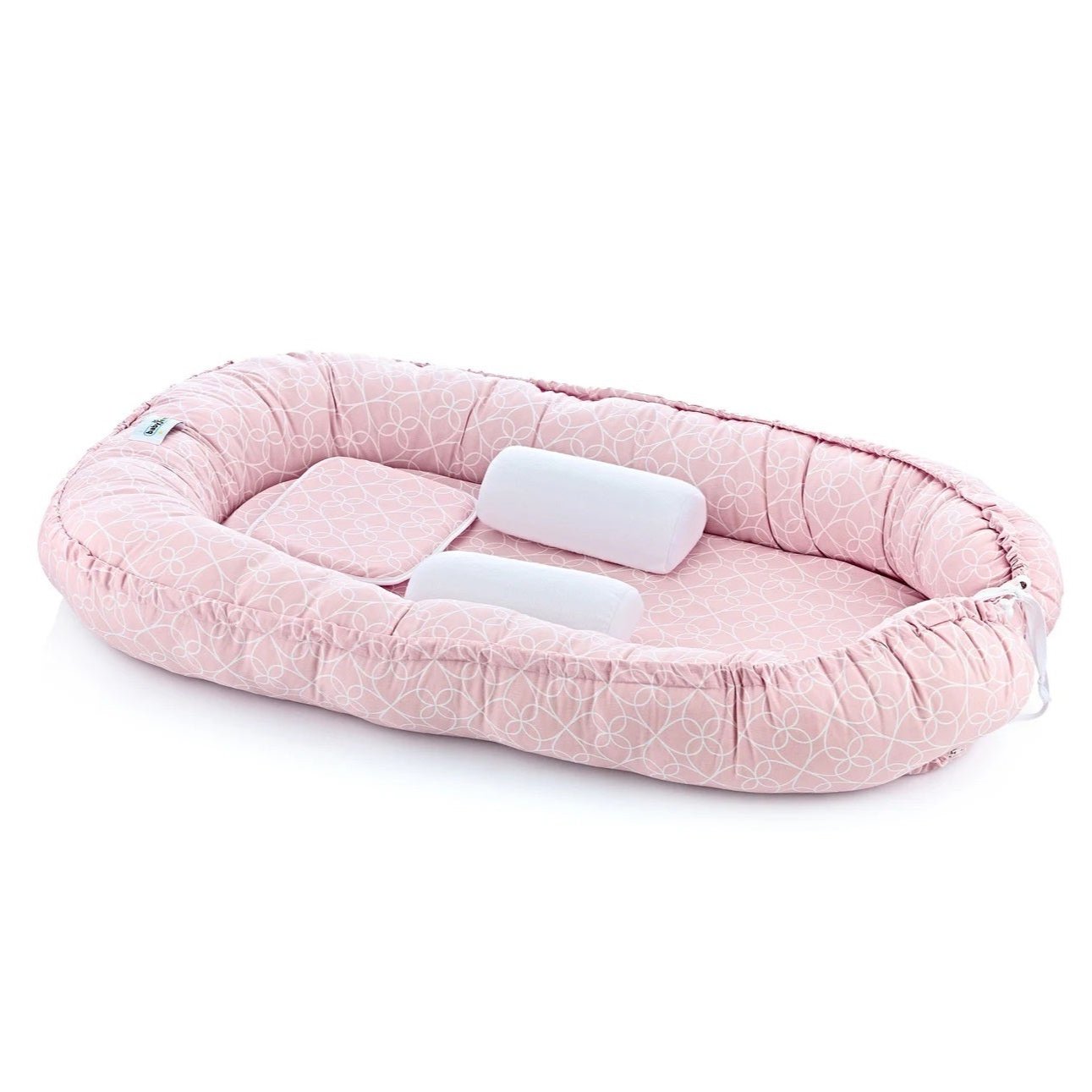 Babyjem - Babynest with Support Pillows -  0-6 Months -  Pink