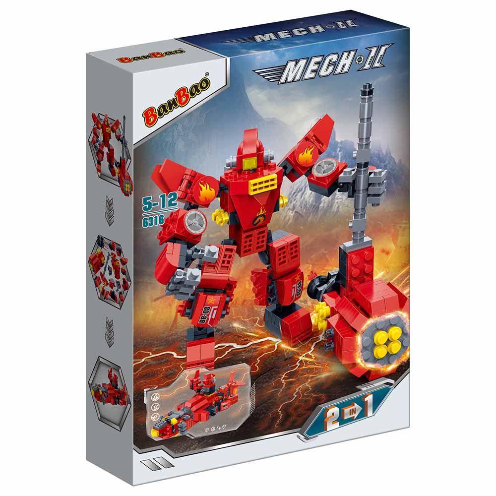 Banbao - 2-in-1 Mech II Building Set - 351pcs