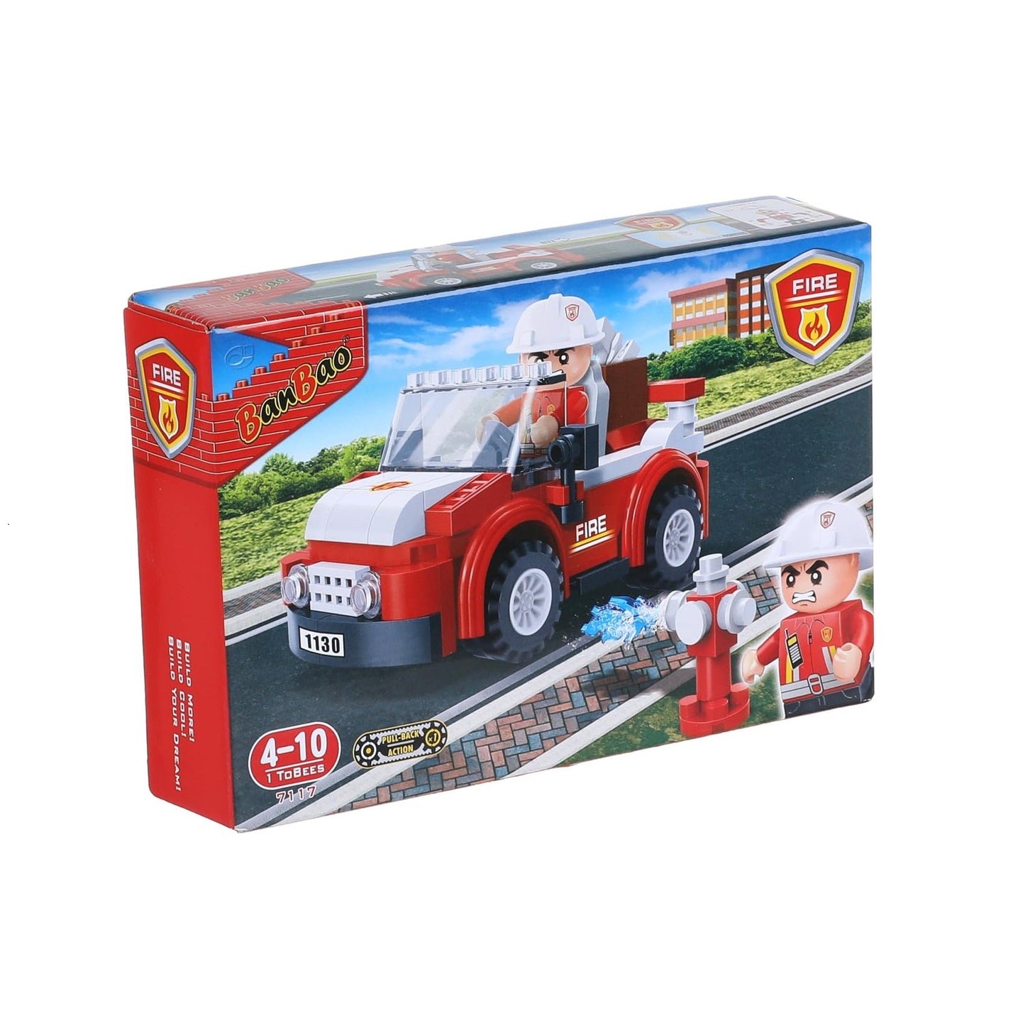 Banbao - Fireman Car Building Set - 110pcs