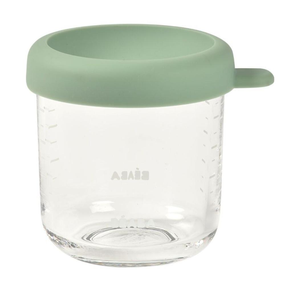 Beaba - Conservative Glass Food Container - Sage Green - 250 ml