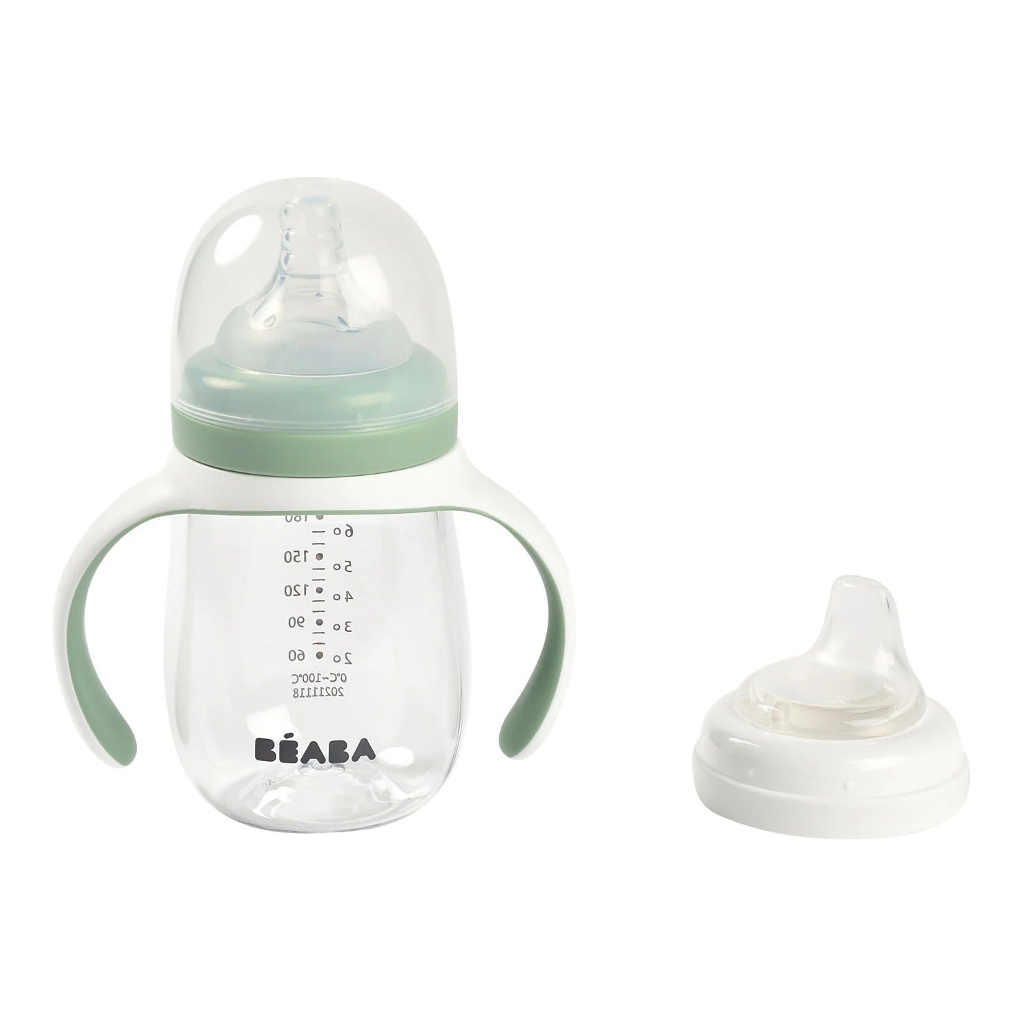 Beaba - Learning 2-in-1 Cup - Sage Green