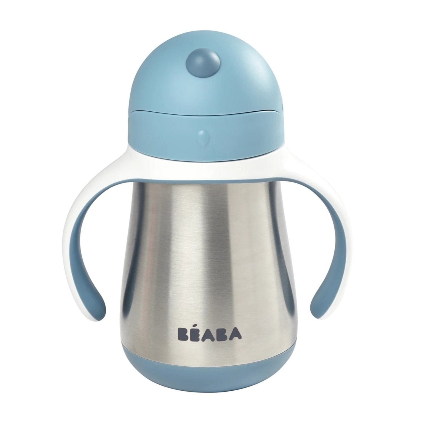 Beaba - Stainless Steel Straw Cup 300ml - Windy Blue