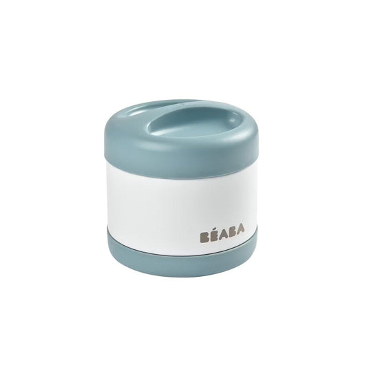 Beaba - Thermo-Portion Food Storage Jar 500ml - Baltic Blue/White