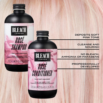 Bleach London Rose Shampoo and Conditioner Duo