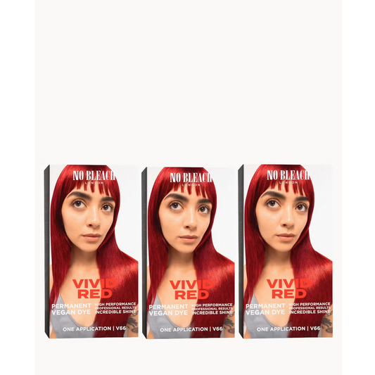 Bleach London Vivid Red Permanent Kit Trio