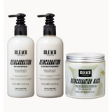 Bleach London Reincarnation Shampoo and Conditioner 300ml Bundle with 500ml Reincarnation Mask