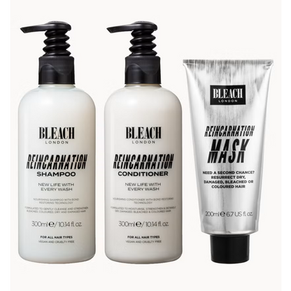 Bleach London Reincarnation Shampoo and Conditioner 300ml Bundle with 200ml Reincarnation Mask