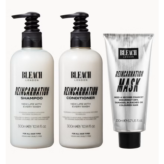 Bleach London Reincarnation Shampoo and Conditioner 300ml Bundle with 200ml Reincarnation Mask