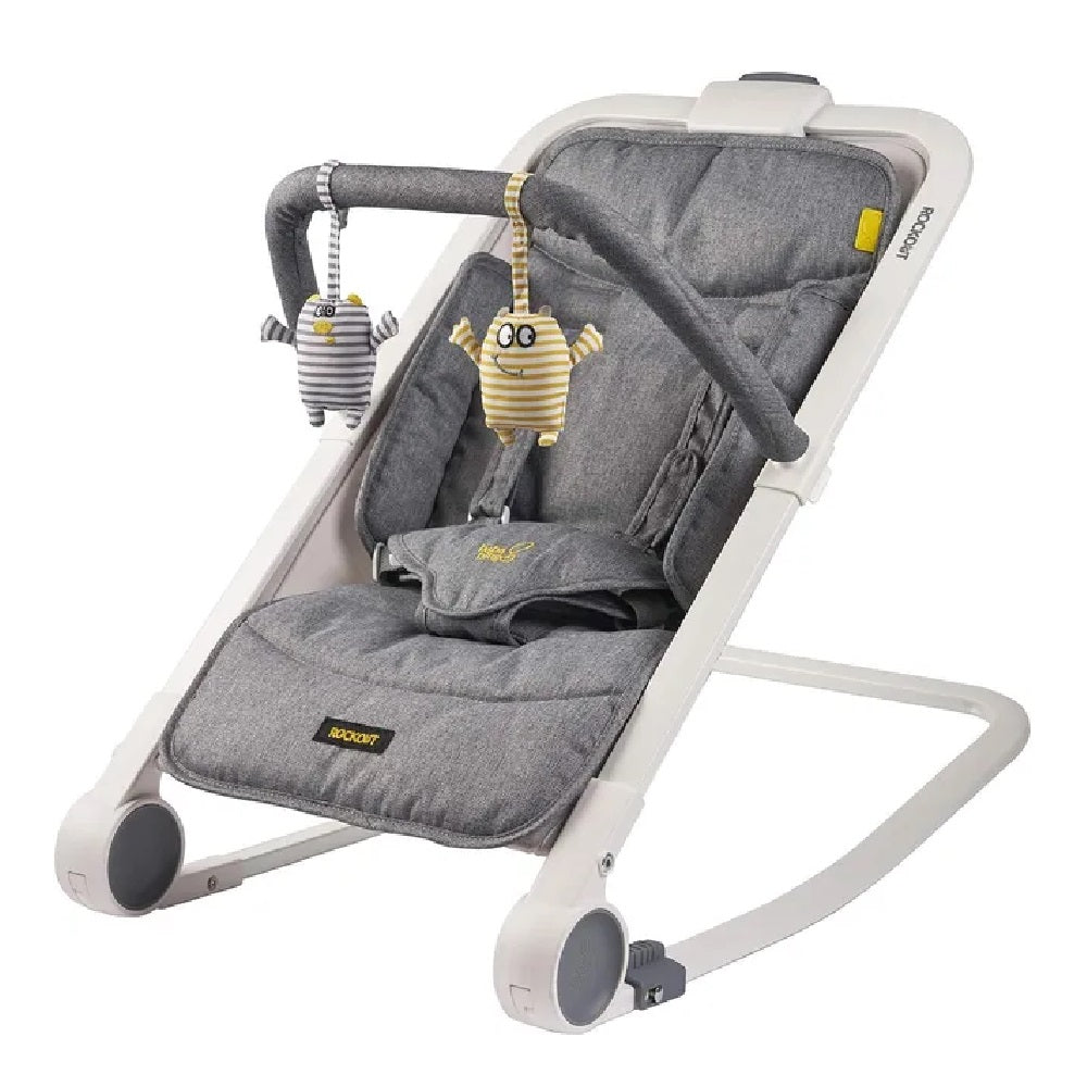 BabaBing - Rock Out 2 Baby Rocker/Bouncer - Grey Marl