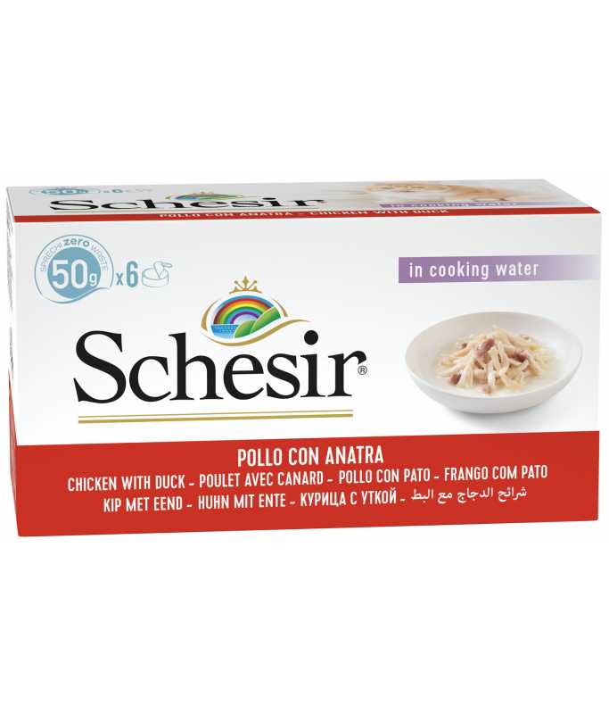 Schesir Cat Multipack Can Chicken With Duck 6x50gm