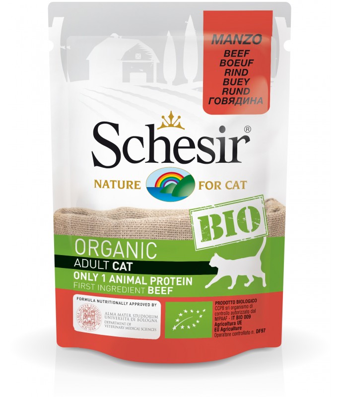 Schesir Bio Beef for Cats 85gm