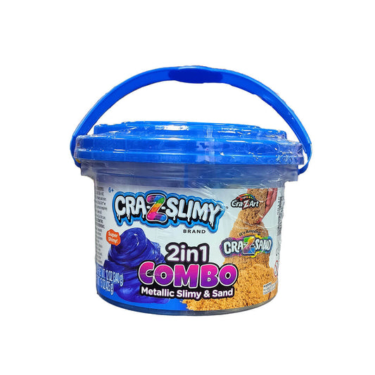 CraZSlimy - Crazslimy 2-in-1 Slimy Sand Combo Bucket