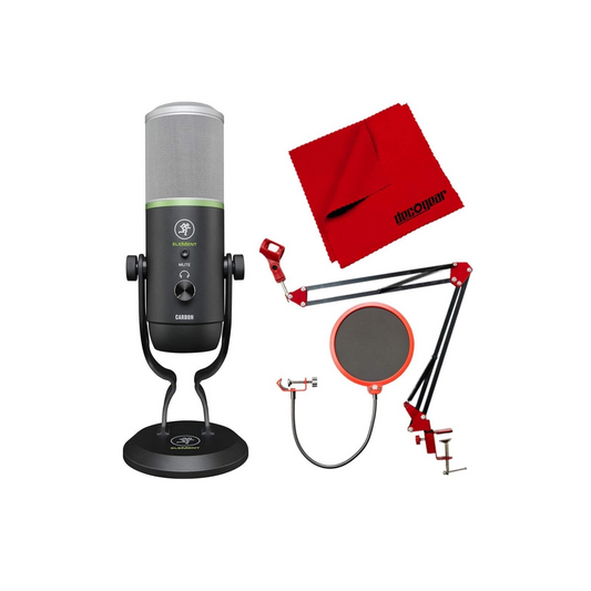 Mackie - CARBON Premium USB Condenser Microphone Includes Stand & 16 Exclusive Plugins