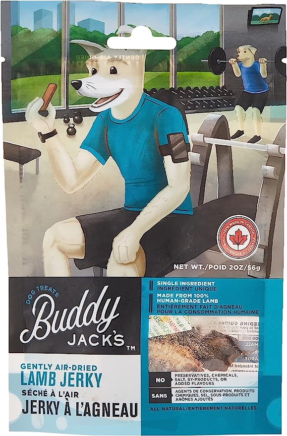 Buddy Jack's Air Dried Lamb Jerky Dog Treats 2oz / 56gm