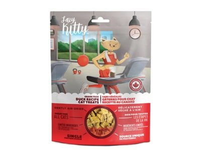 Lazy Kitty Duck Recipe Grain Free Cat Treats 85gm