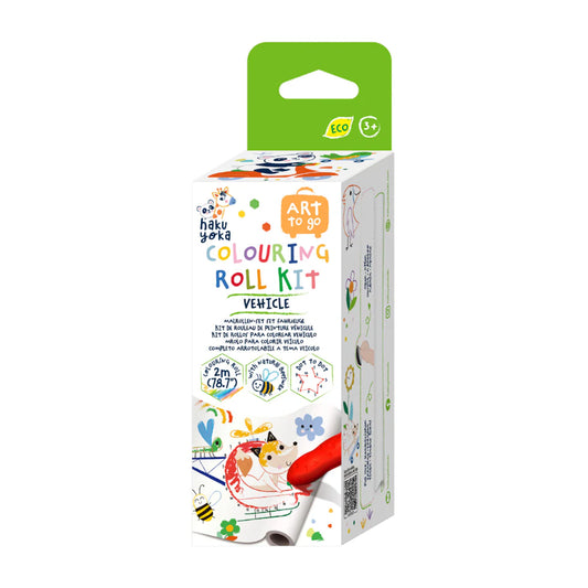 Haku Yoka - Mini Colouring Roll Kit - Vehicle