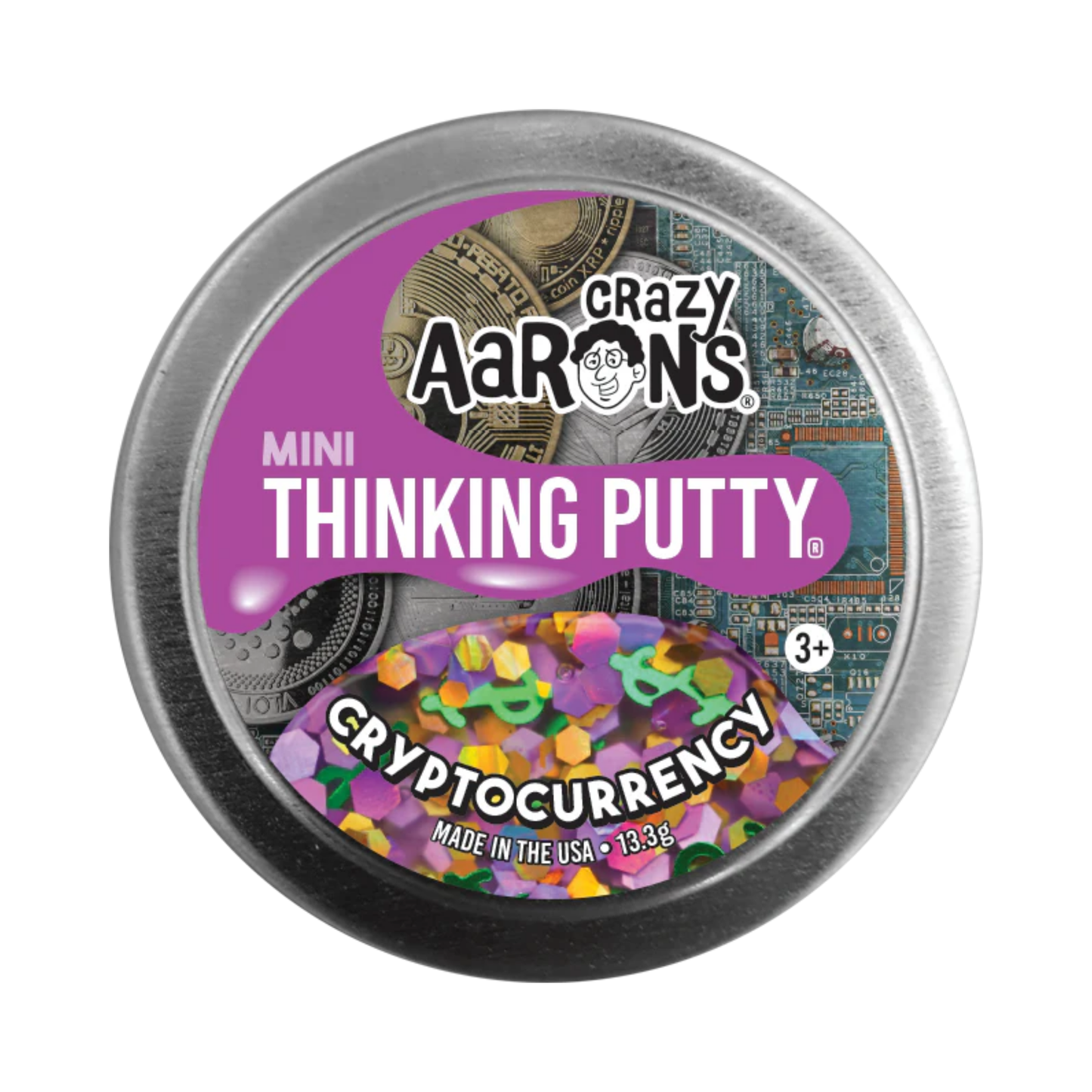 Crazy Aaron's Thinking Putty - Cryptocurrency 2" Tin