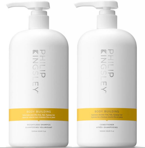 Philip Kingsley Body Building Shampoo 1000ml and Body Building Conditioner 1000ml