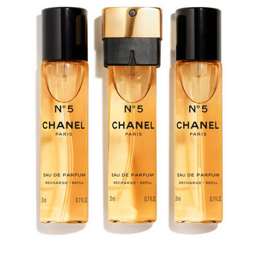 Chanel N°5 Eau De Parfum Purse Spray 3x20ml Refill