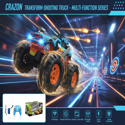 Crazon Transform Shooting RC Truck