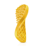 Pet+Me Medium Silicone Brush For Short Or Silky Longhair Dog(Yellow)