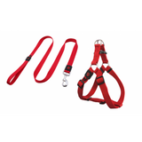 Doco 4Feet Signature Step In Harness & Nylon Leash M, Red