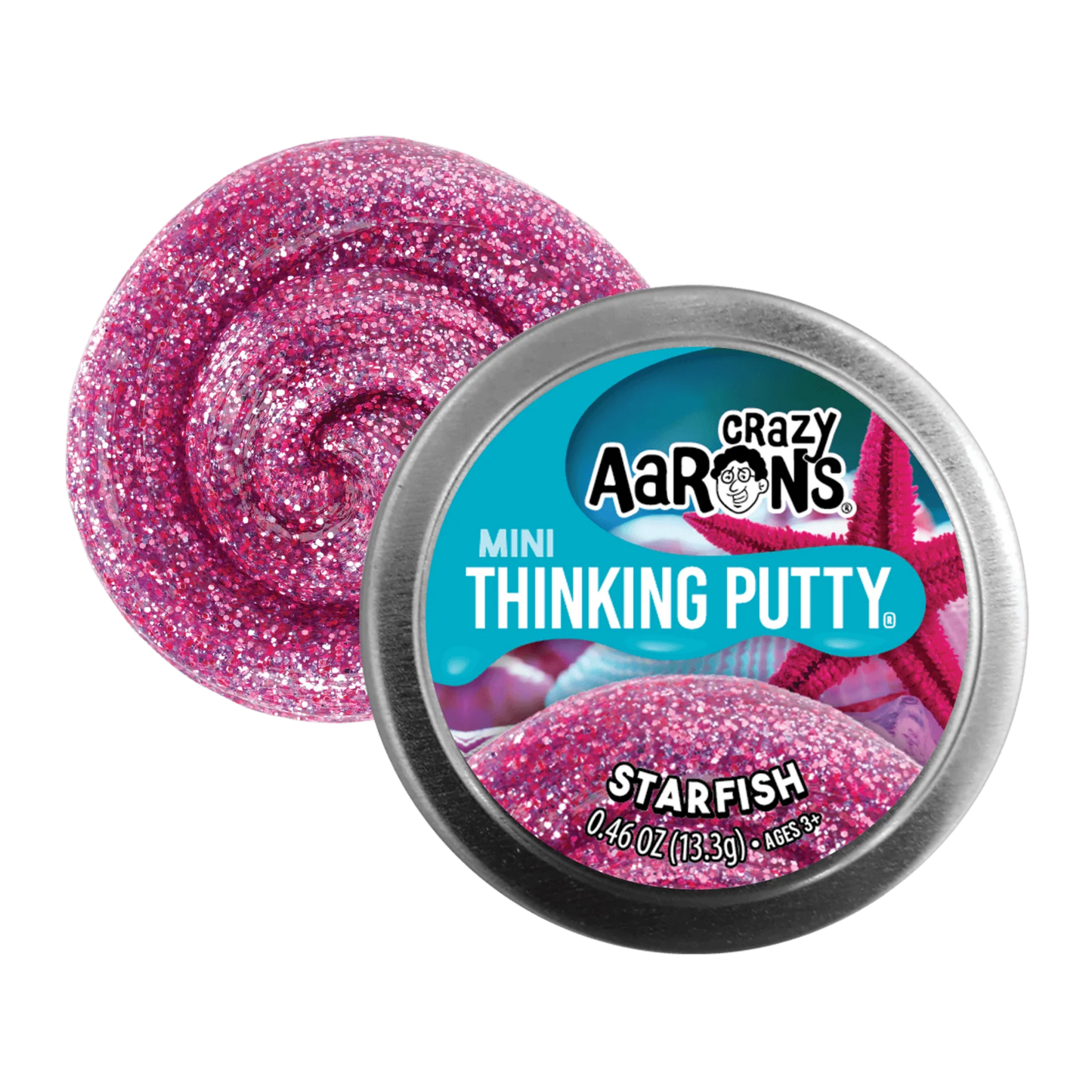 Crazy Aaron's Thinking Putty - Starfish 2" Tin