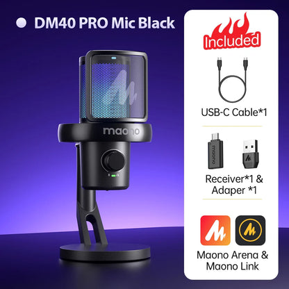Maono - DM40 PRO Wireless Condenser Microphone