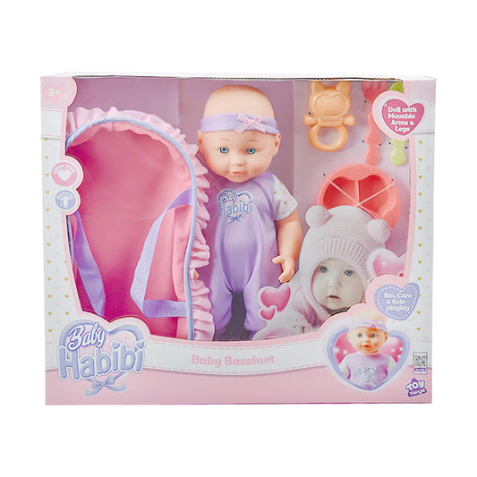 Baby Habibi Baby Bassinet 14″ Doll Set